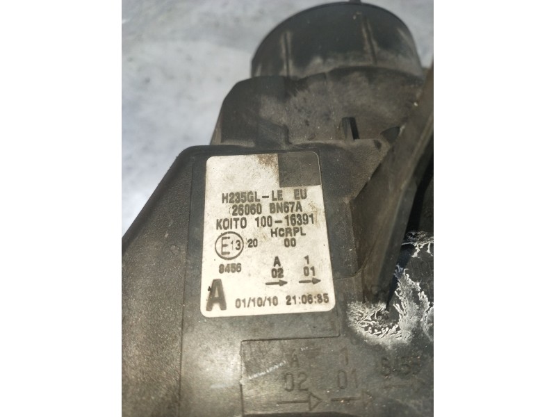 Recambio de faro izquierdo para nissan almera ii hatchback (n16) 1.5 dci referencia OEM IAM 26060BN67A 10016391 H235GLLE 2002