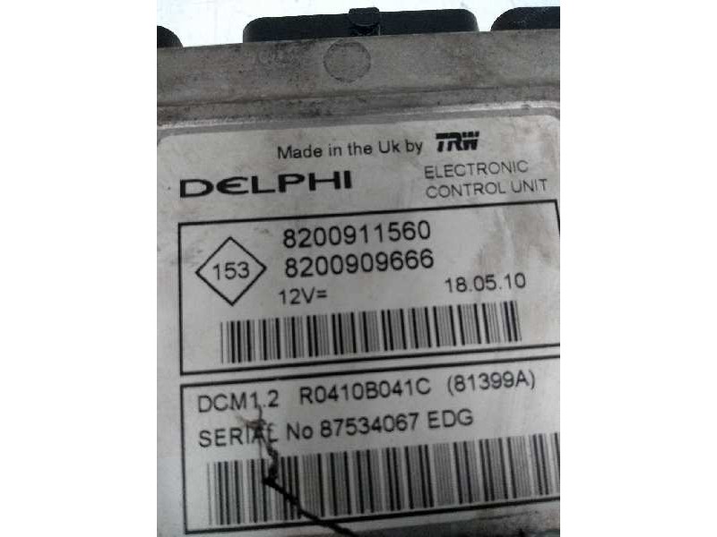 Recambio de centralita motor uce para nissan nv 200 (m20) referencia OEM IAM R0410B041C 8200911560 8200909666 81399A