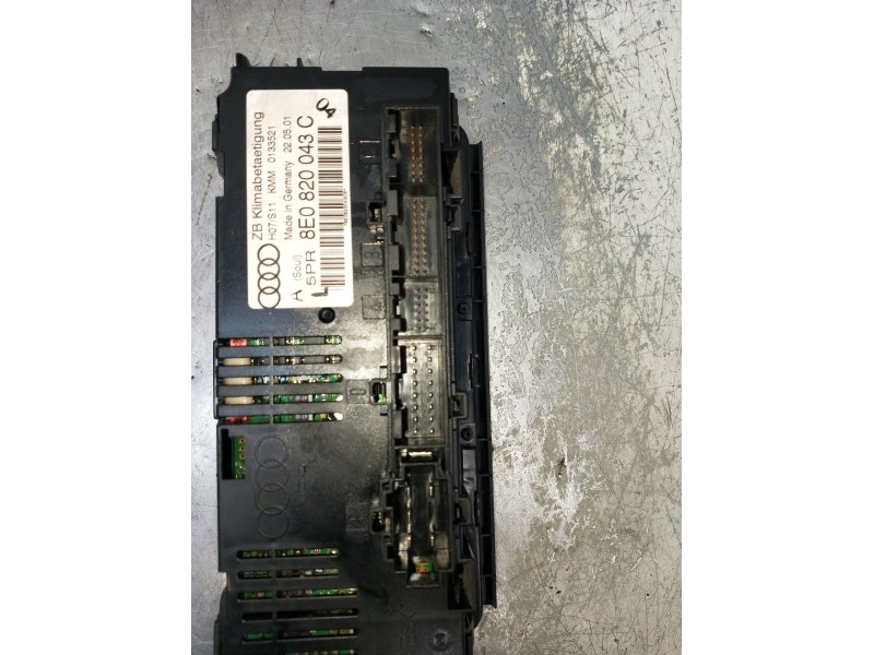 Recambio de mando calefaccion / aire acondicionado para audi a4 b6 (8e2) 1.8 t referencia OEM IAM 8E0820043C 0133521 2001