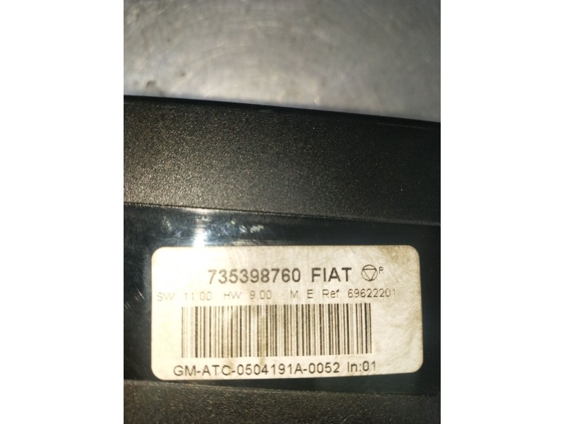 Recambio de mando calefaccion / aire acondicionado para fiat croma (194_) 1.9 d multijet (194axb1b) referencia OEM IAM 735398760