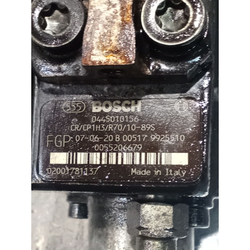Recambio de bomba inyeccion para fiat croma (194_) 1.9 d multijet (194axb1b) referencia OEM IAM 0445010156 005520679 BOSCH
