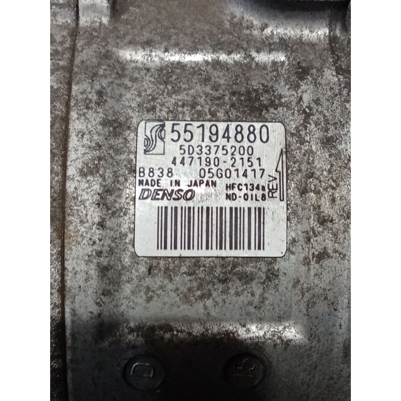 Recambio de compresor aire acondicionado para fiat grande punto (199_) 1.4 (199axb1a) referencia OEM IAM   