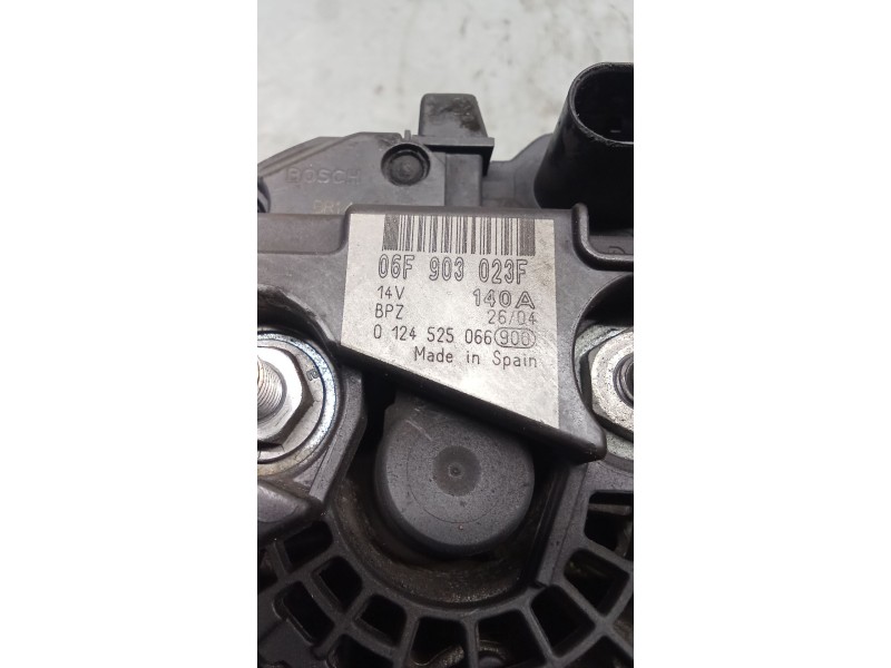 Recambio de alternador para volkswagen golf v (1k1) 1.9 tdi referencia OEM IAM 06F903023F 0124525066 03 140A