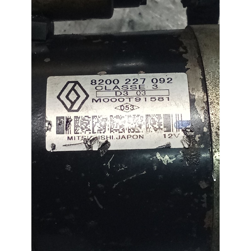 Recambio de motor arranque para nissan almera ii hatchback (n16) 1.5 dci referencia OEM IAM 8200227092 M000T91581 