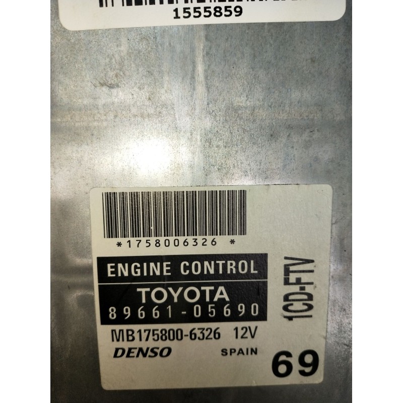 Recambio de modulo electronico para toyota avensis sedán (_t25_) 2.0 d-4d (cdt250_) referencia OEM IAM 8966105690 MB1758006326 2