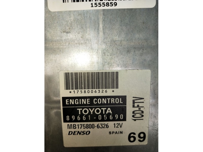 Recambio de modulo electronico para toyota avensis sedán (_t25_) 2.0 d-4d (cdt250_) referencia OEM IAM 8966105690 MB1758006326 2