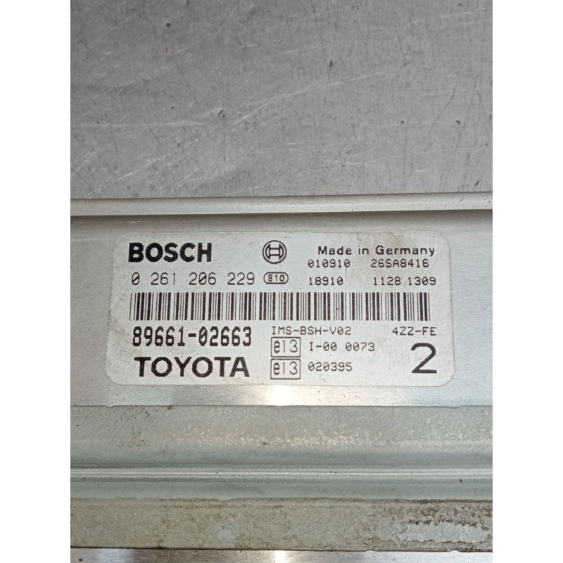 Recambio de centralita motor uce para toyota corolla (_e11_) 1.4 16v (zze111_) referencia OEM IAM 0261206229 8966102663 26SA8416