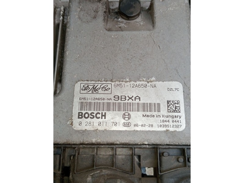 Recambio de centralita motor uce para ford focus ii turnier (da_, ffs, ds) 1.6 tdci referencia OEM IAM 0281011701 6M5112A650NA 9