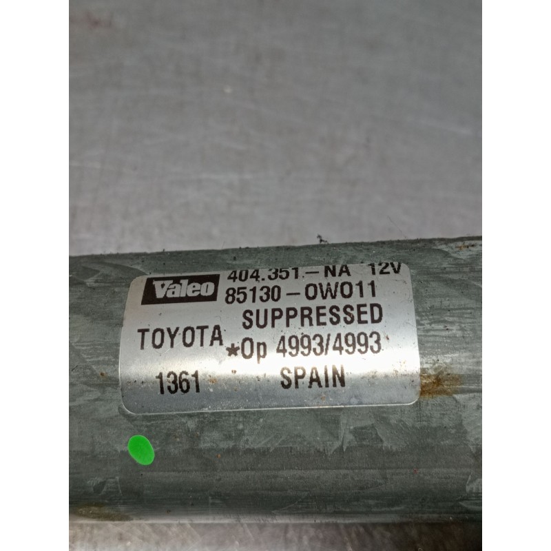 Recambio de motor limpia trasero para toyota corolla (_e11_) 1.4 16v (zze111_) referencia OEM IAM 851300W011 404351 2000
