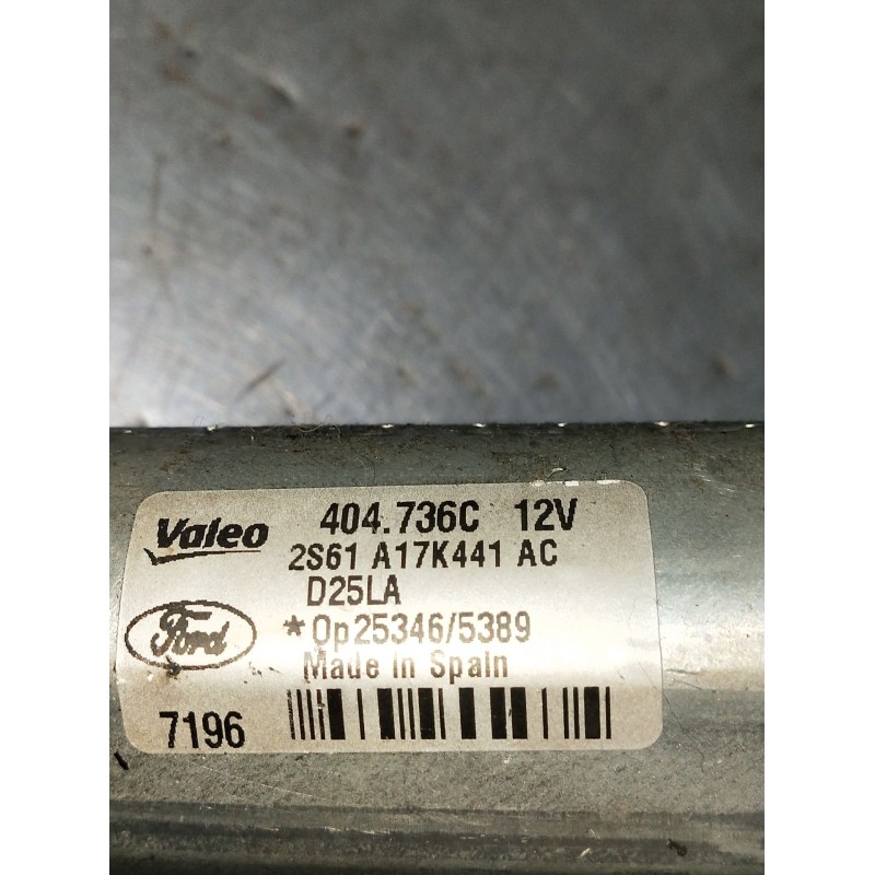 Recambio de motor limpia trasero para ford fiesta v (jh_, jd_) 1.6 tdci referencia OEM IAM 2S61A17K441AC 404736C 2005