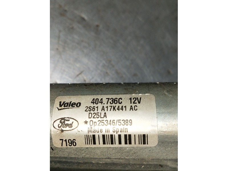 Recambio de motor limpia trasero para ford fiesta v (jh_, jd_) 1.6 tdci referencia OEM IAM 2S61A17K441AC 404736C 2005