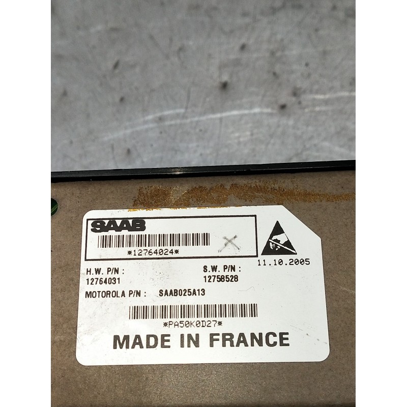 Recambio de mando elevalunas delantero derecho para saab 9-3 station wagon (e50) 1.9 tid referencia OEM IAM 12764024 PA50K0D27 2