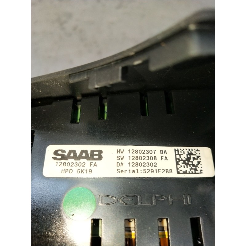 Recambio de cuadro instrumentos para saab 9-3 station wagon (e50) 1.9 tid referencia OEM IAM 12802302FA 12802307BA 2005