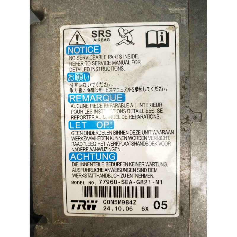Recambio de kit airbag para honda accord vii (cl, cn) 2.0 (cl7) referencia OEM IAM 77960SEAG821M1  2004