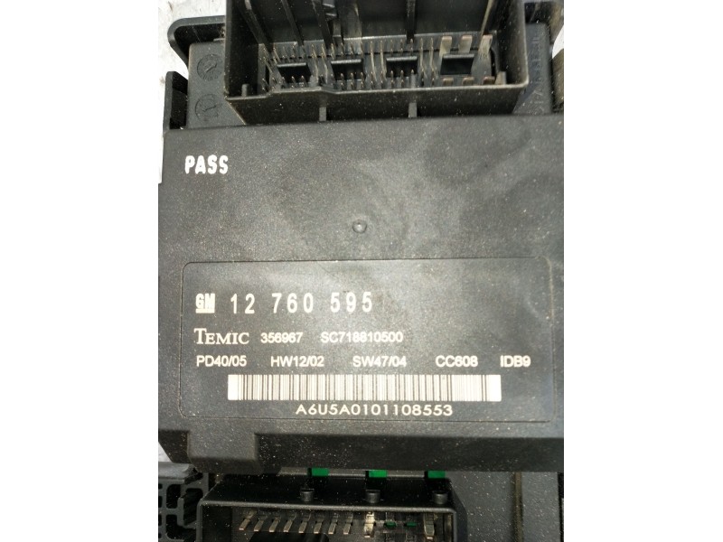 Recambio de caja reles / fusibles para saab 9-3 station wagon (e50) 1.9 tid referencia OEM IAM 12760595 SC718810500 A6U5A0101108