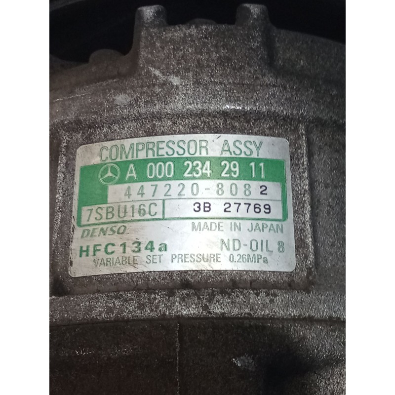 Recambio de compresor aire acondicionado para mercedes-benz clk (c208) clk 320 (208.365) referencia OEM IAM A0002342911 44722080