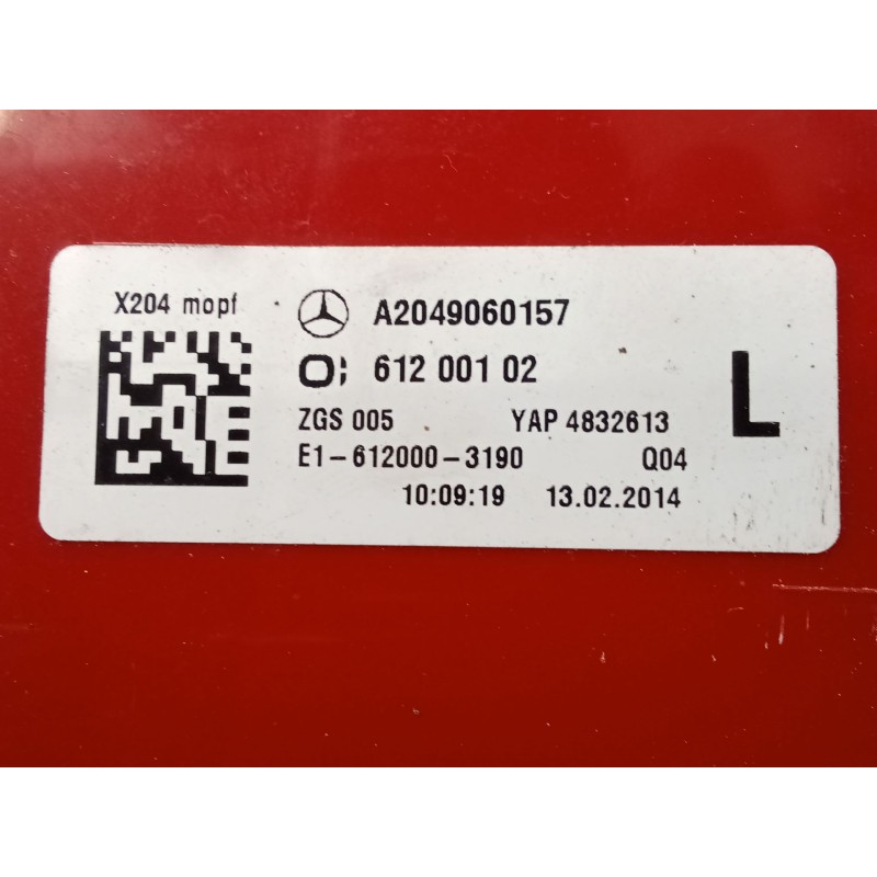 Recambio de piloto trasero izquierdo para mercedes-benz clase glk (x204) 220 cdi 4-matic (204.984, 204.997) referencia OEM IAM A