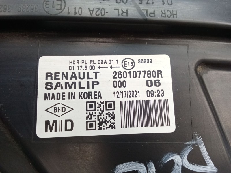 Recambio de faro derecho para renault arkana i (lcm_, ldn_) 1.6 e-tech 145 (ldmu) referencia OEM IAM 260107780R  