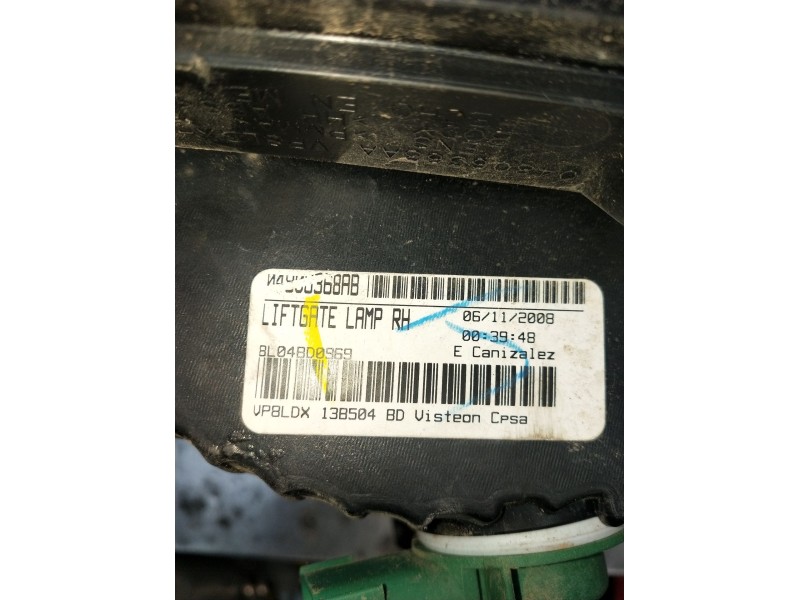 Recambio de piloto trasero derecho interior para dodge journey se referencia OEM IAM BL04BD0969  2009