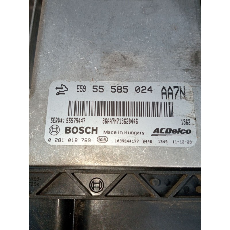 Recambio de centralita motor uce para opel insignia a (g09) 2.0 cdti (68) referencia OEM IAM 0281018769 55585024 55579447 2008