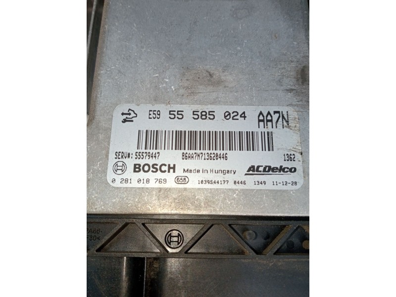 Recambio de centralita motor uce para opel insignia a (g09) 2.0 cdti (68) referencia OEM IAM 0281018769 55585024 55579447 2008