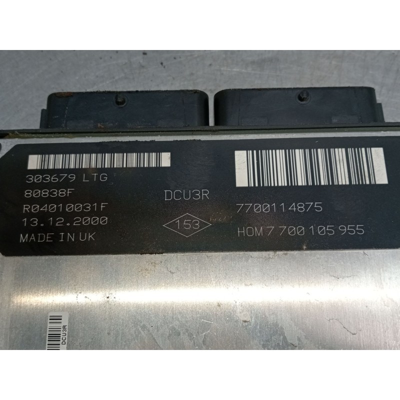 Recambio de centralita motor uce para renault clio ii (bb_, cb_) 1.9 d (b/cb0j) referencia OEM IAM 7700114875 H0M7700105955 R040