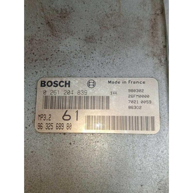 Recambio de centralita motor uce para citroën xantia (x1_, x2_) 2.0 turbo referencia OEM IAM 0261204839 9632568980 MP32 70210059