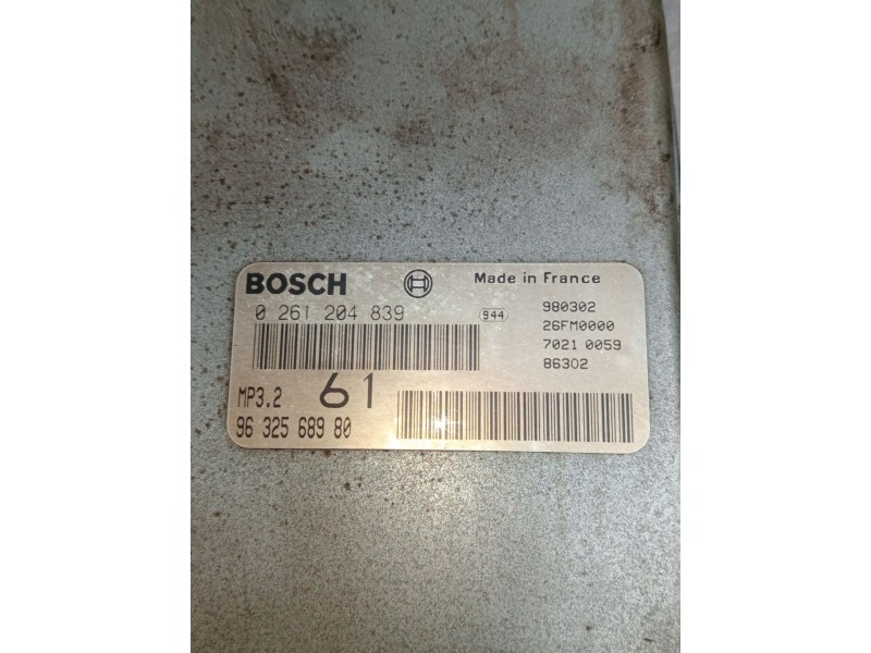 Recambio de centralita motor uce para citroën xantia (x1_, x2_) 2.0 turbo referencia OEM IAM 0261204839 9632568980 MP32 70210059