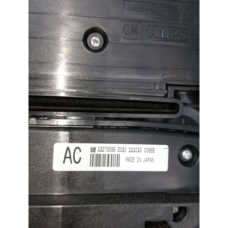 Recambio de mando calefaccion / aire acondicionado para opel insignia a (g09) 2.0 cdti (68) referencia OEM IAM 13273095 20997887