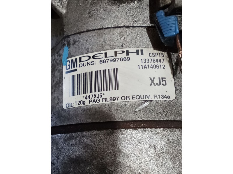 Recambio de compresor aire acondicionado para chevrolet cruze (j300) 1.8 referencia OEM IAM   