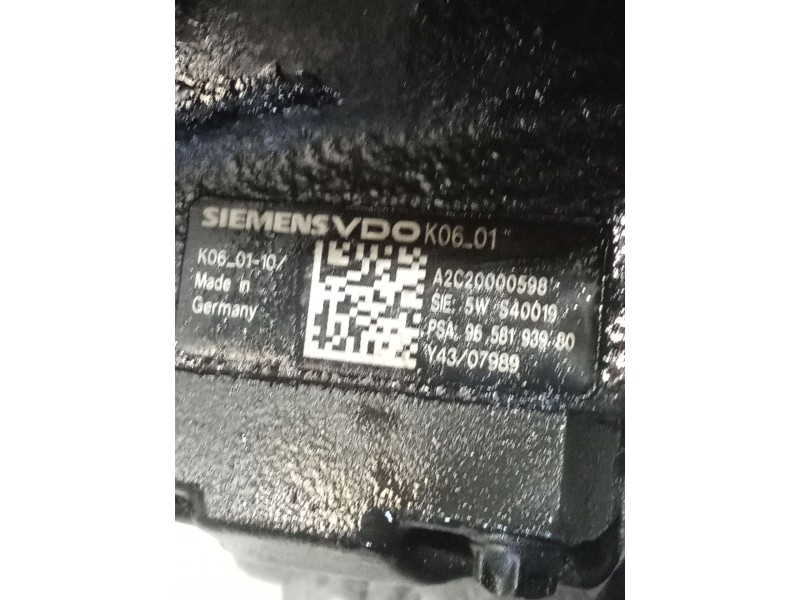 Recambio de bomba inyeccion para peugeot 407 (6d_) 2.0 hdi 135 (6drhrh, 6drhre, 6drhrg, 6drhrj) referencia OEM IAM 9658193980 A2