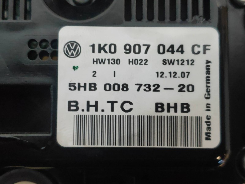 Recambio de mando calefaccion / aire acondicionado para volkswagen jetta (1k2) advance referencia OEM IAM 1K0907044CF 5HB0087322