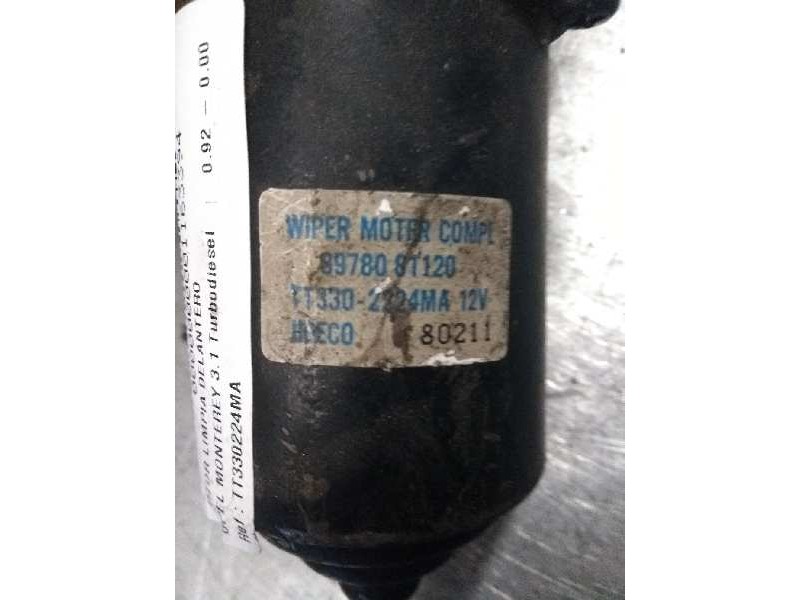 Recambio de motor limpia delantero para opel monterey 3.1 turbodiesel referencia OEM IAM TT330224MA 897808T120  Recambio de motor limpia delantero para opel monterey 3.1 turbodiesel referencia OEM IAM TT330224MA 897808T120