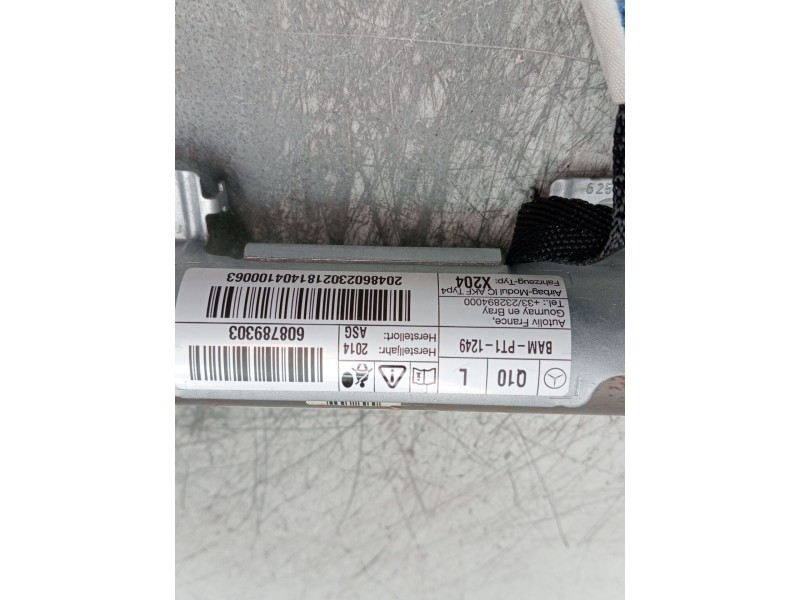 Recambio de airbag cortina delantero derecho para mercedes-benz clase glk (x204) 220 cdi 4-matic (204.984, 204.997) referencia O