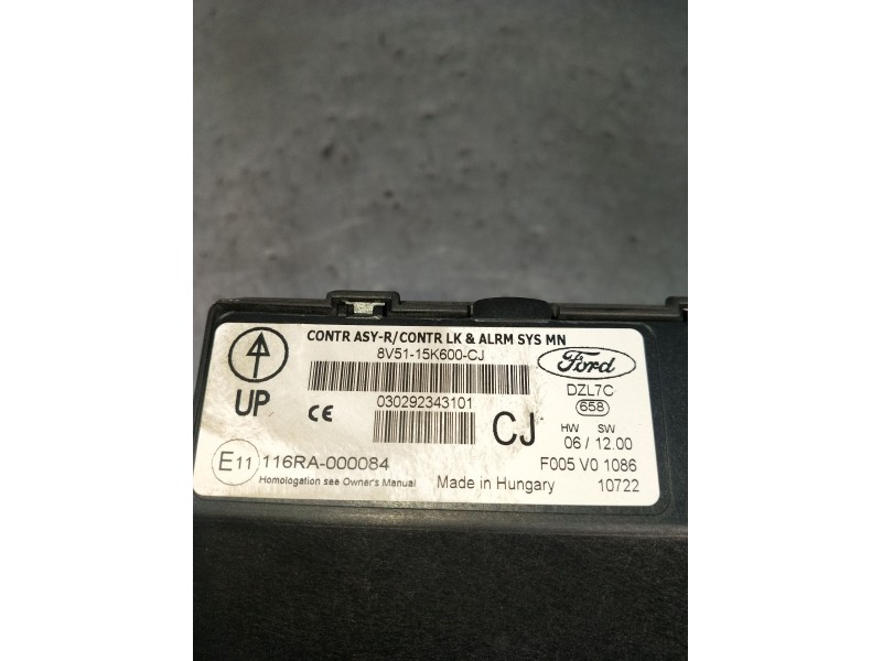 Recambio de modulo electronico para ford fiesta vi van 1.4 tdci referencia OEM IAM 8V5115K600CJ 030292343101 2008