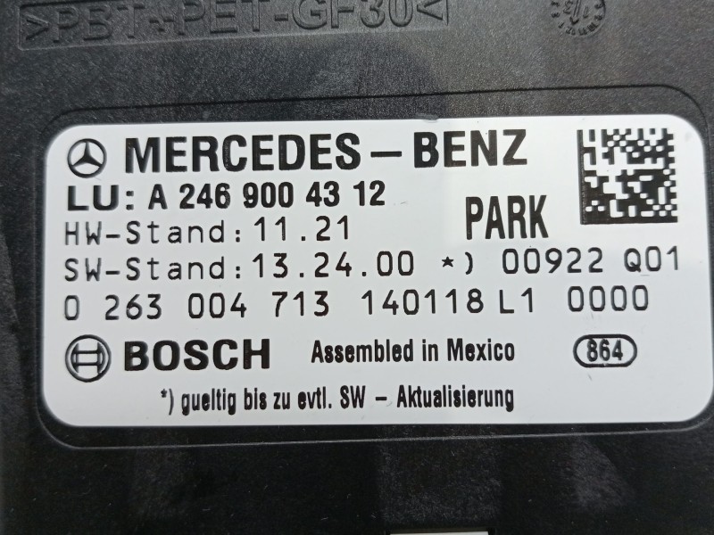 Recambio de modulo electronico para mercedes-benz clase glk (x204) 220 cdi 4-matic (204.984, 204.997) referencia OEM IAM A246900