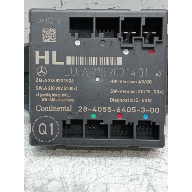 Recambio de modulo electronico para mercedes-benz clase glk (x204) 220 cdi 4-matic (204.984, 204.997) referencia OEM IAM A218900