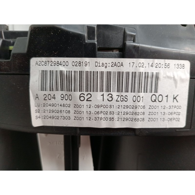 Recambio de cuadro instrumentos para mercedes-benz clase glk (x204) 220 cdi 4-matic (204.984, 204.997) referencia OEM IAM A20490