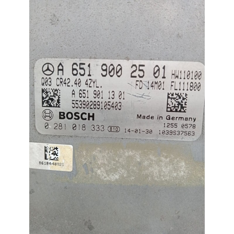 Recambio de centralita motor uce para mercedes-benz clase glk (x204) 220 cdi 4-matic (204.984, 204.997) referencia OEM IAM A6519