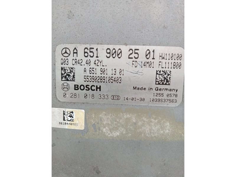 Recambio de centralita motor uce para mercedes-benz clase glk (x204) 220 cdi 4-matic (204.984, 204.997) referencia OEM IAM A6519