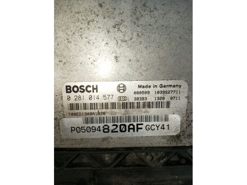 Recambio de centralita motor uce para dodge journey se referencia OEM IAM 0281014577 P05094820AF 1039S27711 2009