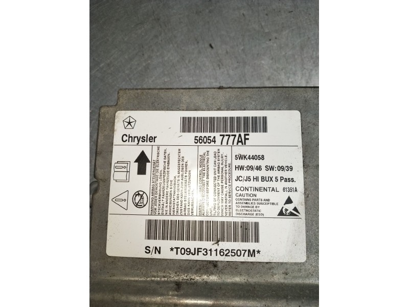 Recambio de kit airbag para dodge journey se referencia OEM IAM 56054777AF  2009