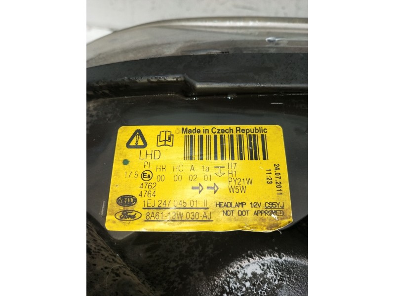 Recambio de faro izquierdo para ford fiesta vi van 1.4 tdci referencia OEM IAM 1EJ24704501 8A6113W030AJ 2008