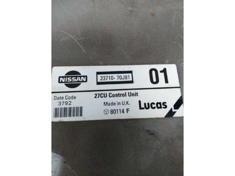 Recambio de centralita motor uce para nissan primera berl./familiar (p10/w10) 2.0 16v cat referencia OEM IAM 2371070J81 80114F 0