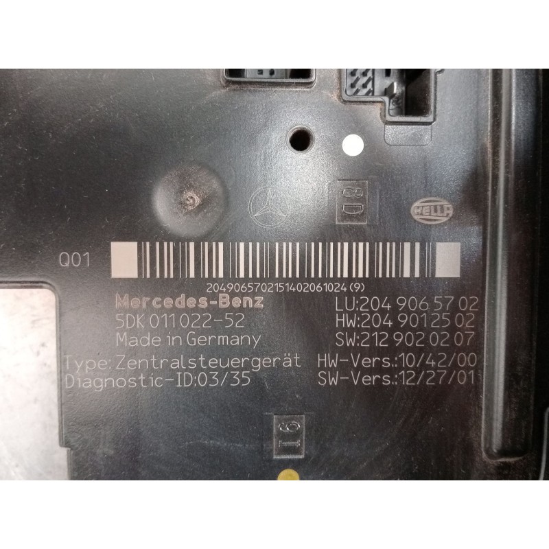 Recambio de caja reles / fusibles para mercedes-benz clase glk (x204) 220 cdi 4-matic (204.984, 204.997) referencia OEM IAM 5DK0