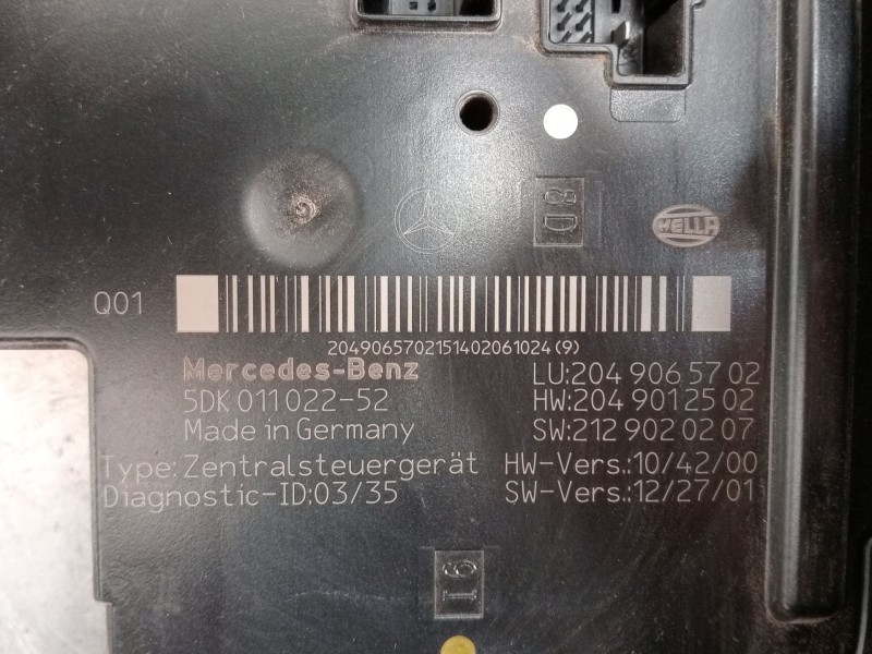 Recambio de caja reles / fusibles para mercedes-benz clase glk (x204) 220 cdi 4-matic (204.984, 204.997) referencia OEM IAM 5DK0