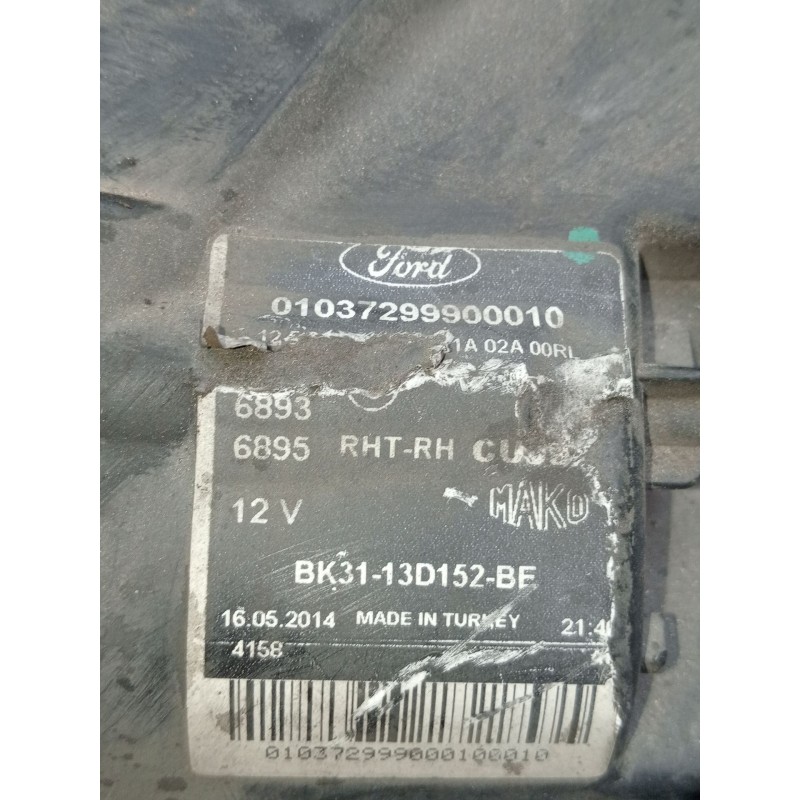 Recambio de faro derecho para ford transit v363 furgoneta (fcd, fdd) 2.2 tdci rwd referencia OEM IAM 01037299900010 BK3113D152BE