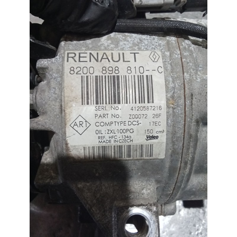 Recambio de compresor aire acondicionado para renault laguna iii (bt0/1) 1.5 dci (bt00, bt0a, bt0t, bt1j) referencia OEM IAM   