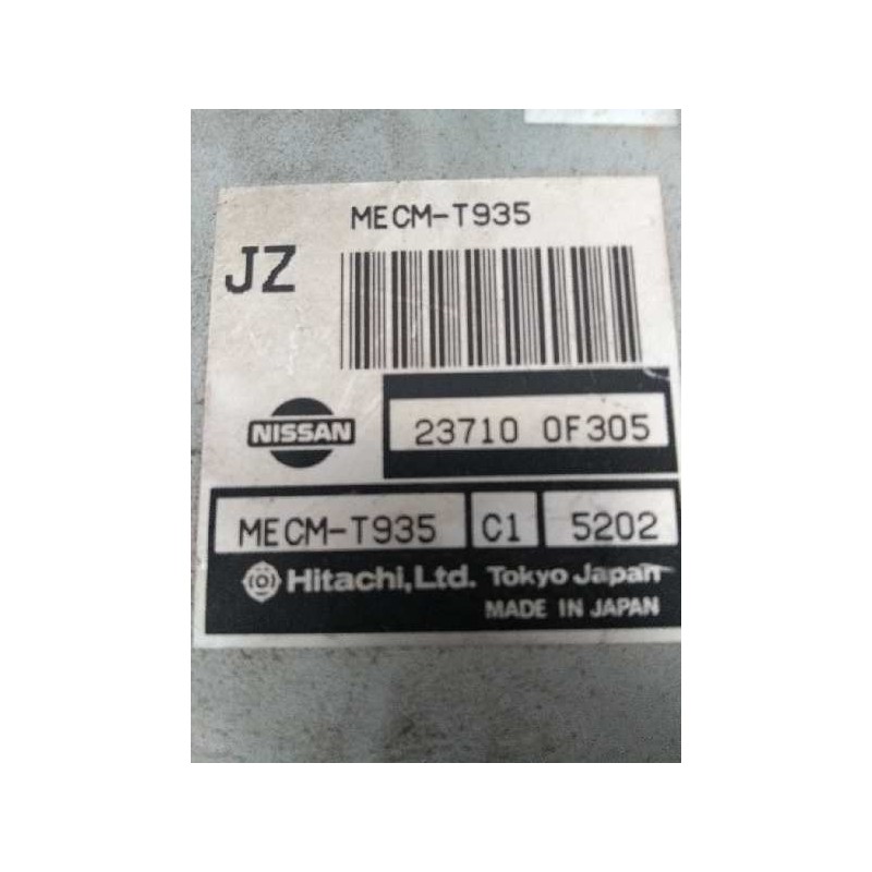 Recambio de centralita motor uce para nissan terrano/terrano.ii (r20) 2.4 cat referencia OEM IAM 237100F305 MECMT935 JZ