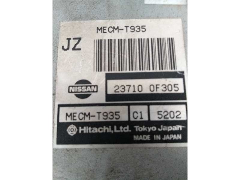 Recambio de centralita motor uce para nissan terrano/terrano.ii (r20) 2.4 cat referencia OEM IAM 237100F305 MECMT935 JZ